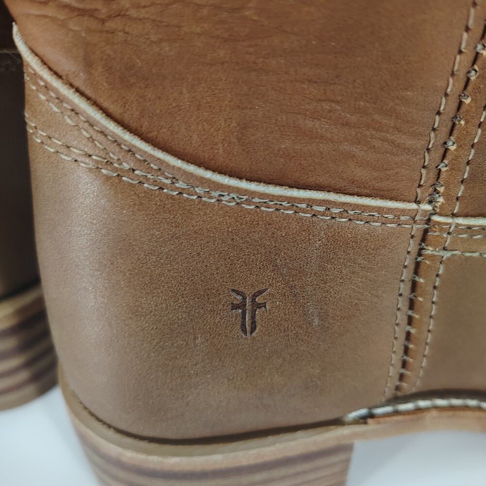 Frye Campus 14L Saddle Leather Tall Riding Boots Size 11 - Picture 13 of 14